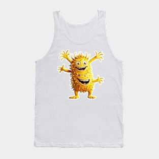 Yellow funny monster Tank Top